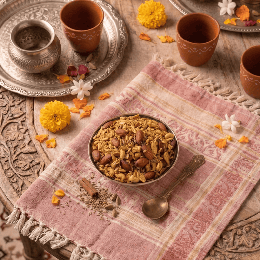 Desi Ghee Kaju Badam Mixture - Luxurious & Rich Indian Snack - Gokul's