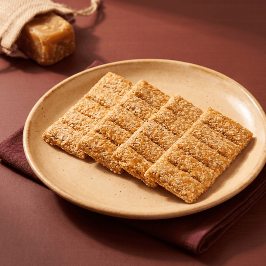Authentic Indian Patti Gajak (Gud) - Thin & Crispy Delight - Gokul's
