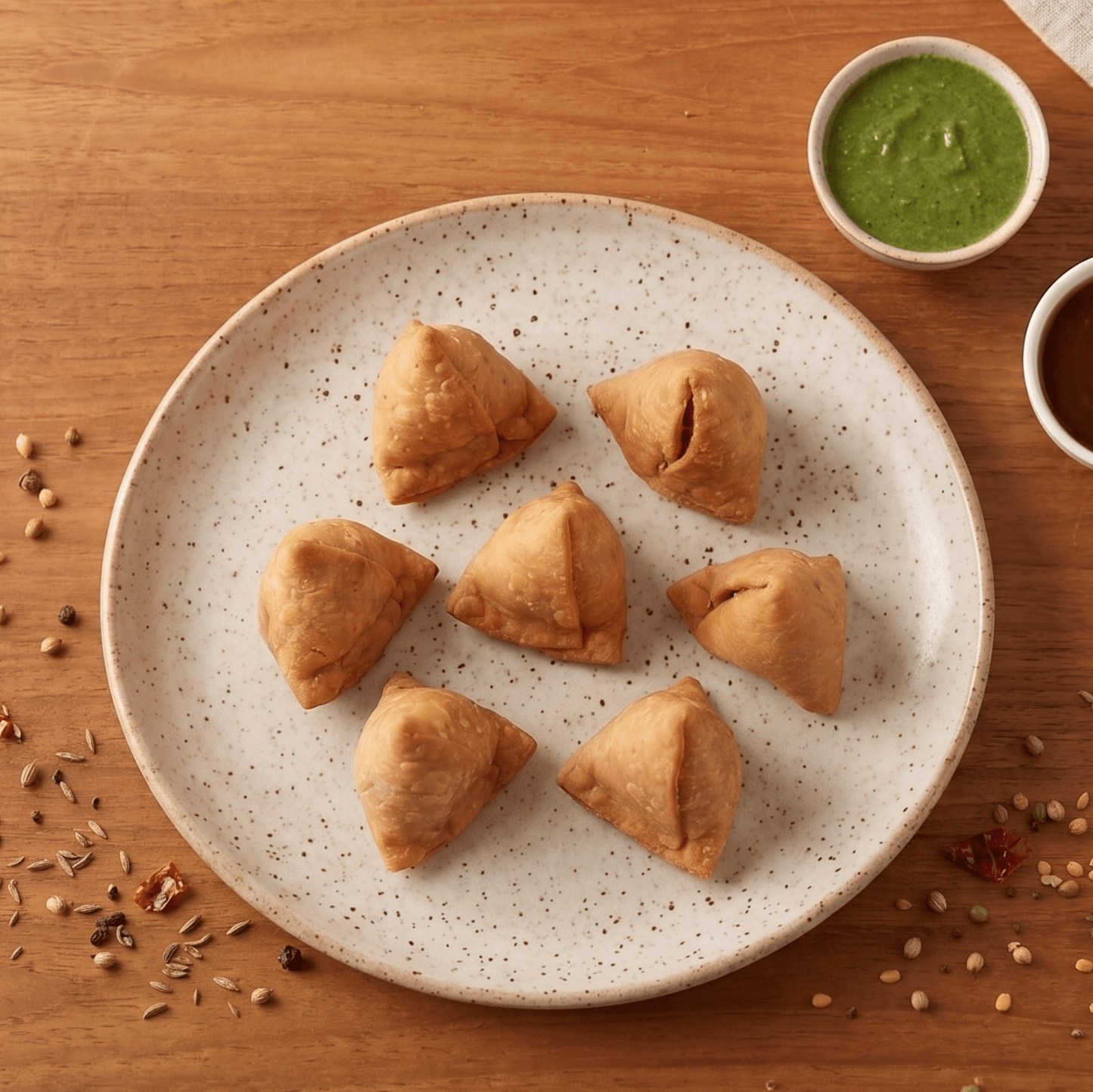 Dal Samosa - a crispy, savory snack ! - Gokul's