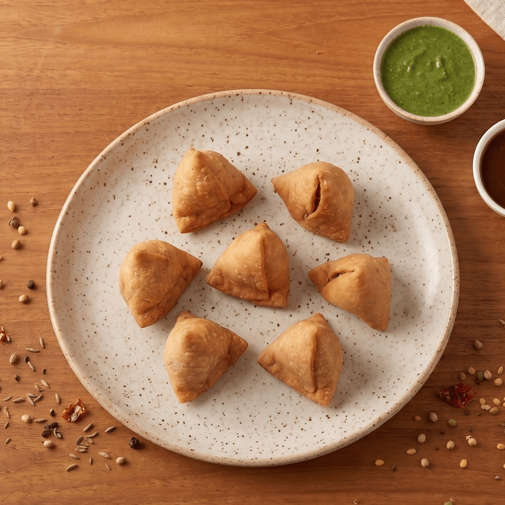 Dal Samosa - a crispy, savory snack ! - Gokul's