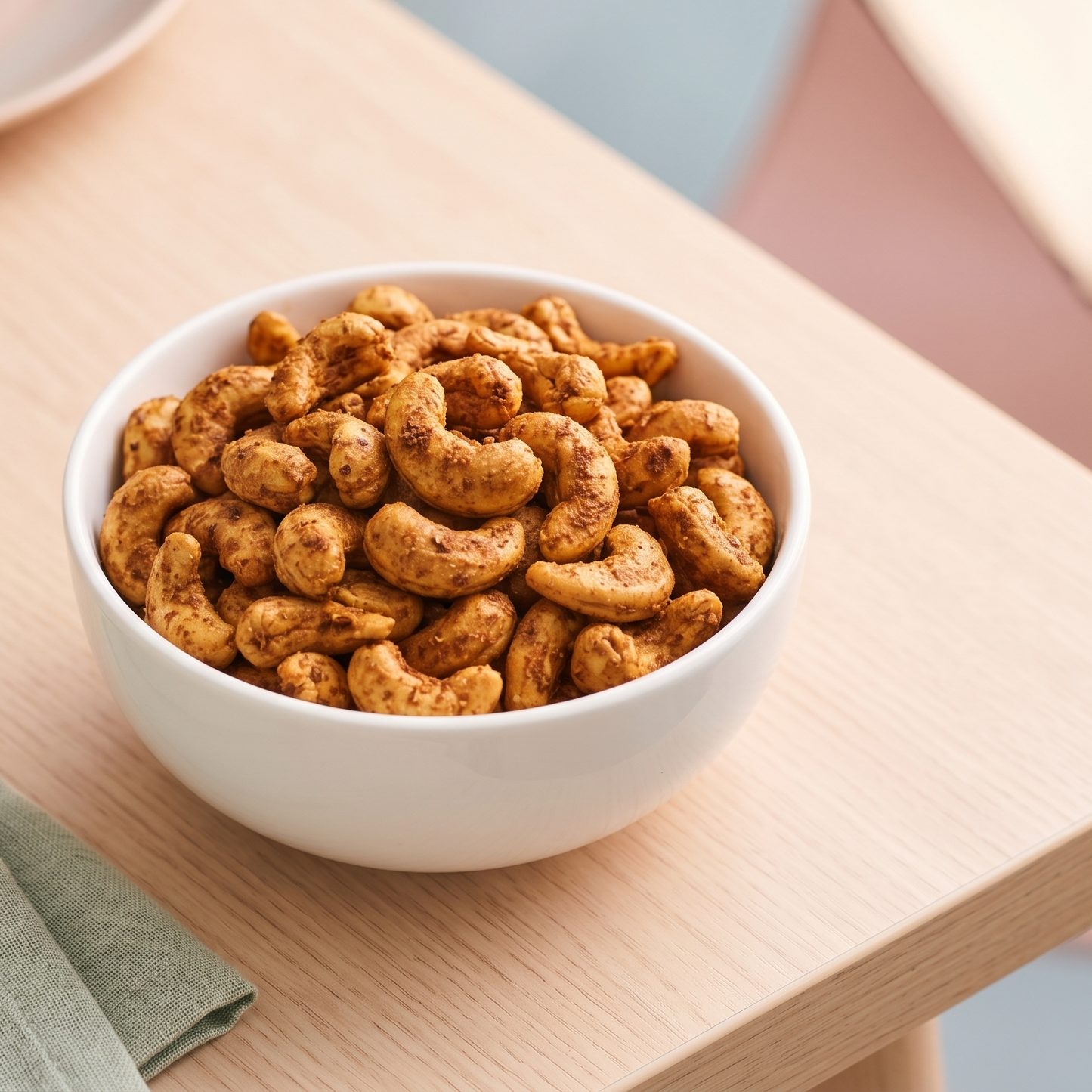 Masala Kaju: Spiced cashews with a luxurious crunch