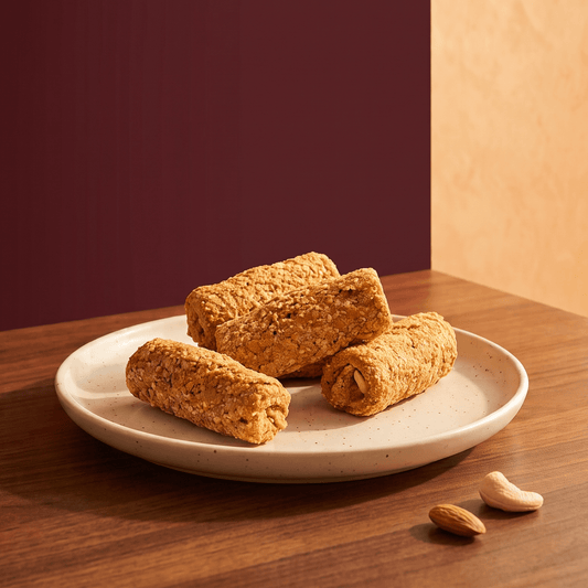 Wholesome Dry Fruit Roll Gajak (Gud) - Crunchy Almonds & Cashews, Pure Jaggery & Sesame Seeds - Gokul's